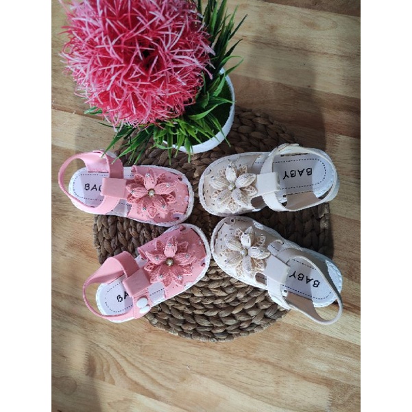 Bundara.id Se-133 (Size 16-25) Sendal anak perempuan import Sandal anak bunga cantik