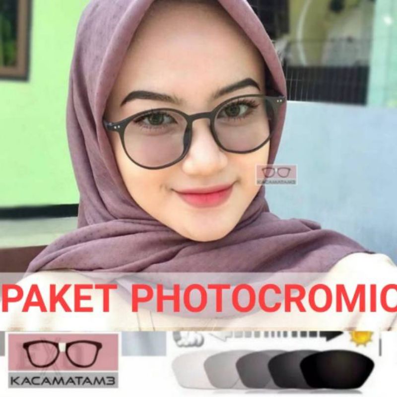 kacamata lensa photocromic antiradiasi boleh pilih yg blueray bisa normal minus plus cilinder tergantung permintaan sampai minus 5 cyl 2 harga masih sama tulis saja pesanan kaka di catatan saat order free box lap cairan pembersih kode 8018 size 53-16-140