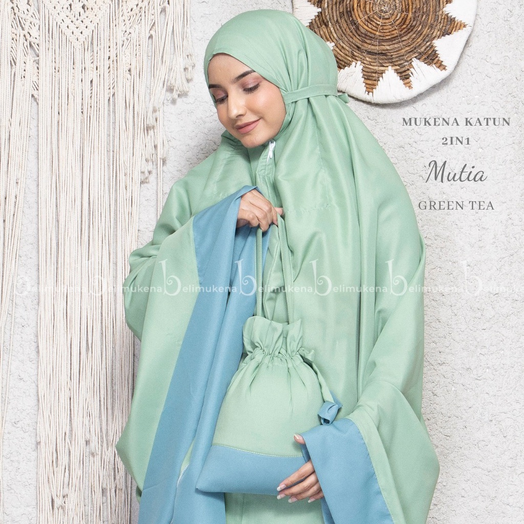 Mukena Dewasa Traveling 2in1 Katun Mutia