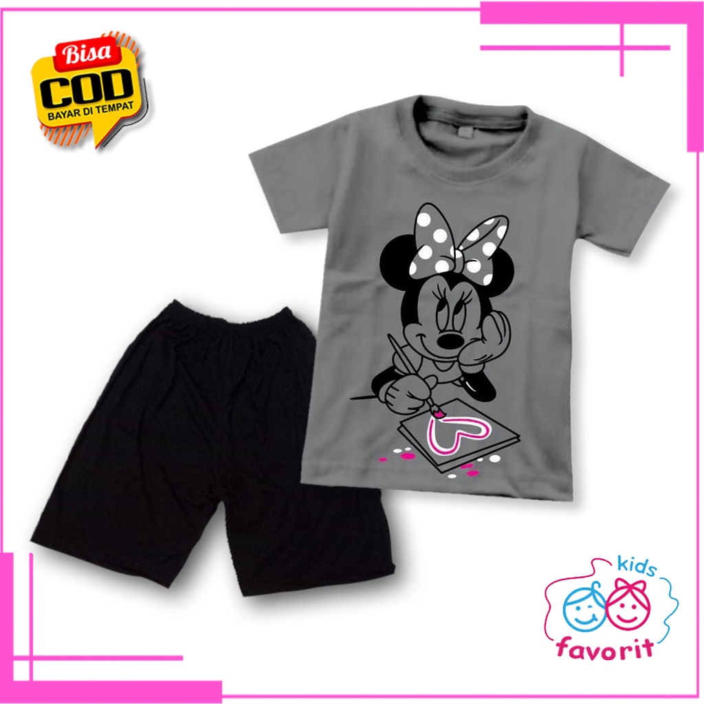 Favorit kids baju setelan anak perempuan lengan pendek