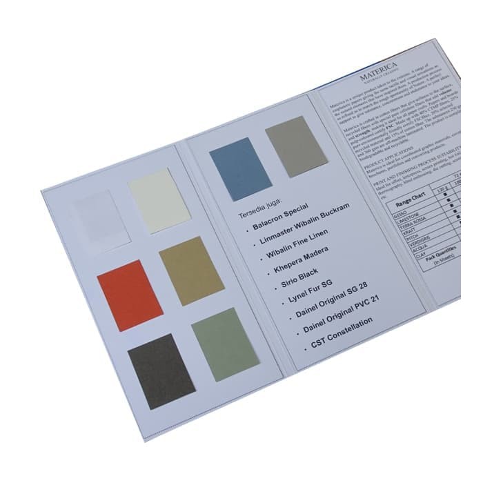 

Unik Kertas Materica uncoated paper (Sampel/Swatches) Berkualitas