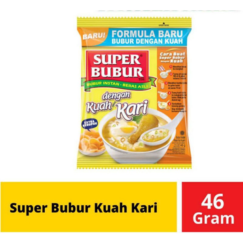 

Super bubur instan neras asli 46 g aneka rasa