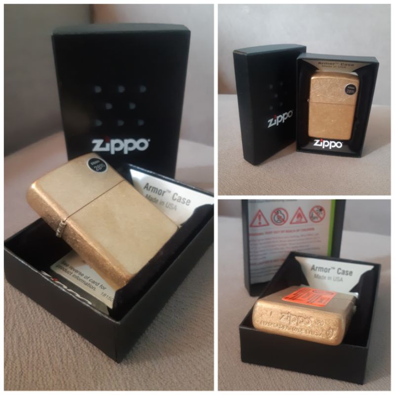Zippo 28496 Armore Tumbled Brass