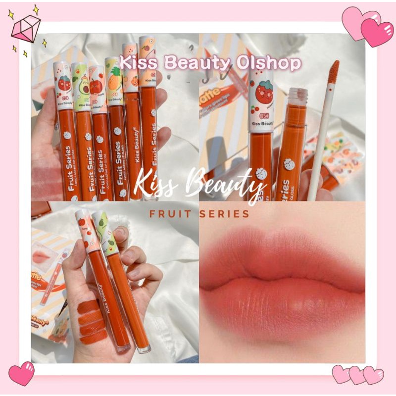 (LUSINAN) LIP GLOSS KISS BEAUTY VELVET / FRUIT SERIES No. 70143/70043
