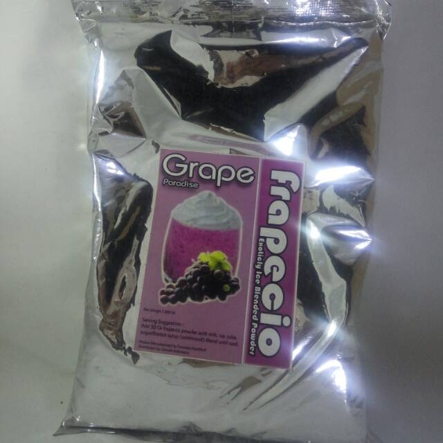 

Promo Premium Powder HOT ICE BLEND FRAPECIO GRAPE ANGGUR buy 10 get 1 monin syurup 700ml