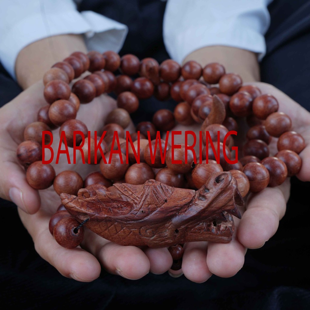 Tasbih Tasbeh Kayu Nagasari Nagosari Ukiran Naga 99 Butir Jumbo - Kayu Naga Sari Asli
