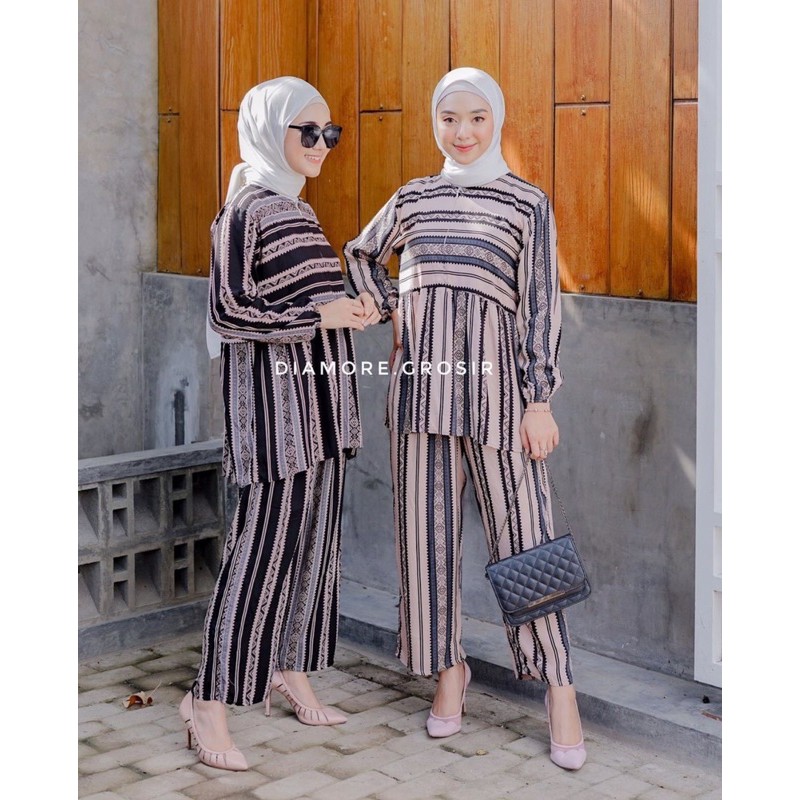 MALIKA SET SETELAN MALIKA SETELAN WANITA SETELAN TERBARU ONE SET MALIKA ONE SET RAYON