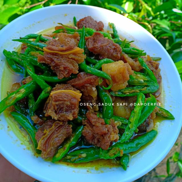 

oseng Saduk sapi