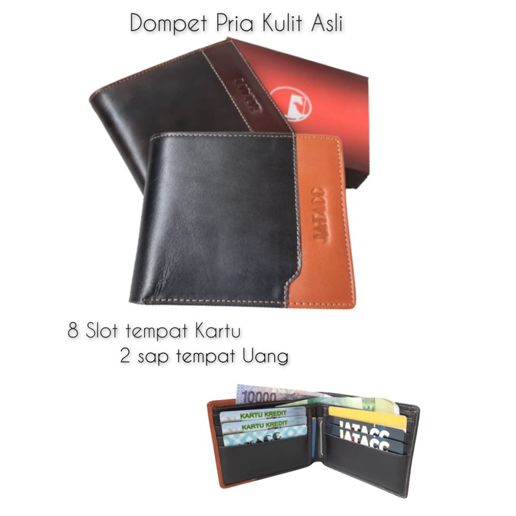 Dompet Pria Kulit asli new style / Dompet pria kulit model  lipat/ dompet kulit slim (D 0921)