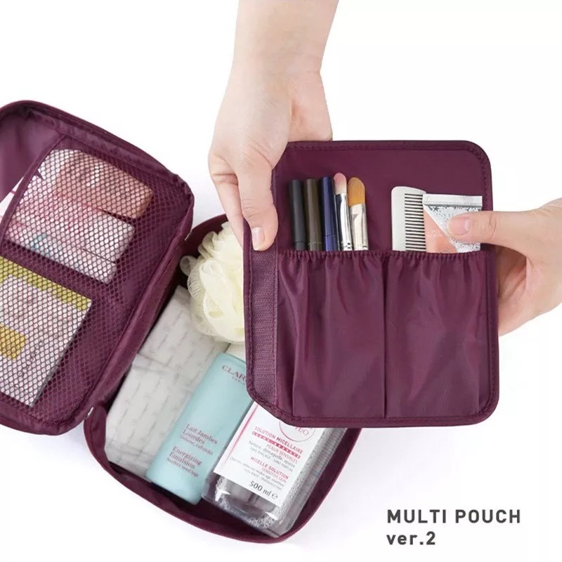 TAS TRAVEL KOSMETIK BAG POUCH MAKE UP TRAVEL BAG AKSESORIS  KOREA  PERLENGKAPAN ALAT MULTIPOUCH  KECANTIKAN U169