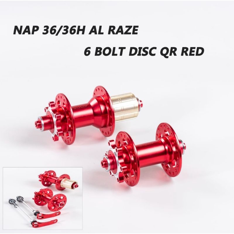 Hub Free Hub Raze 36H Merah