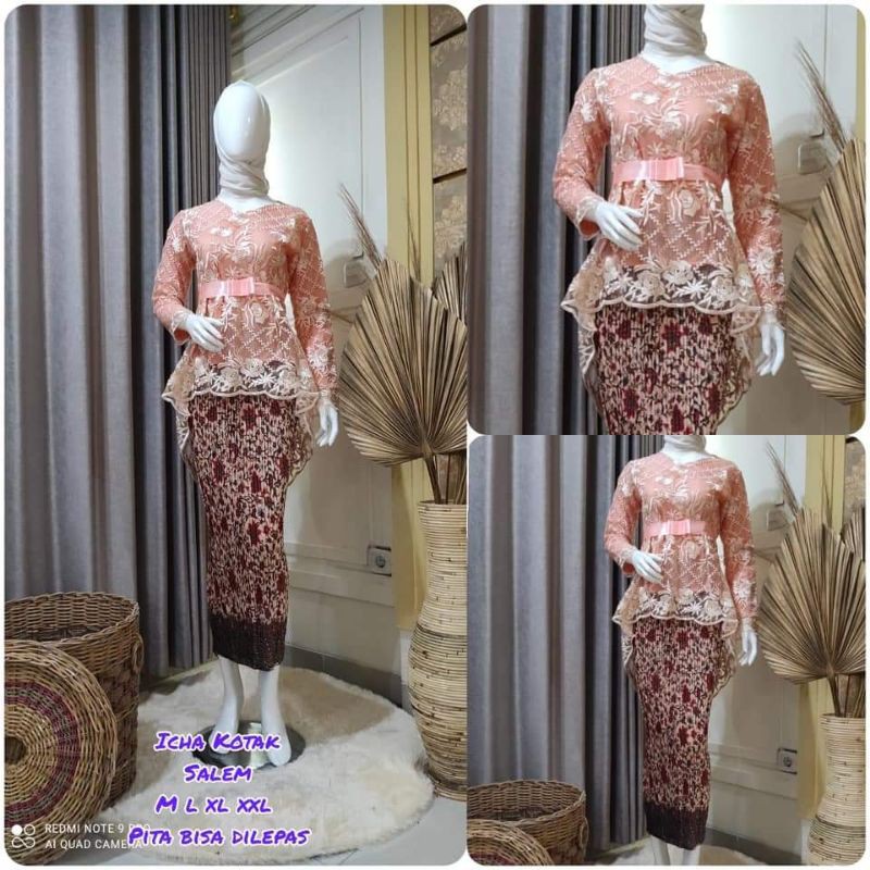 PRODUK ORIGINAL SETELAN KEBAYA AURORA/KEBAYA WISUDA/KEBAYA TUNANGAN/BY LC