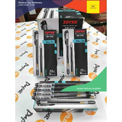 

[BTS] Pulpen Bolpen JOYKO Whiz Gel GP-243 (12pcs)