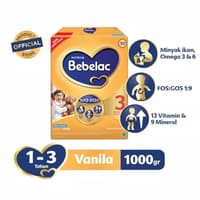 

Susu Bubuk Bebelac 3 1000gr Vanila / Madu - Natasha Susu