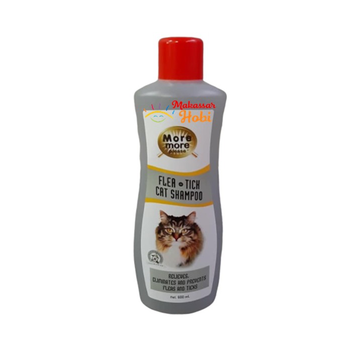 Shampo Kucing Anti Kutu MORE MORE PLEASE Flea &amp; Tick Shampoo 600ml