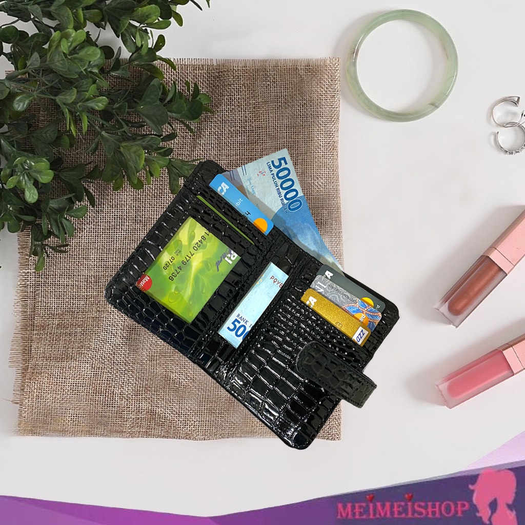 MEIMEISHOP DOMPET KARTU GAWANG CROCO GROSIR DOMPET KARTU FASHION BATAM MURAH WALLET WANITA