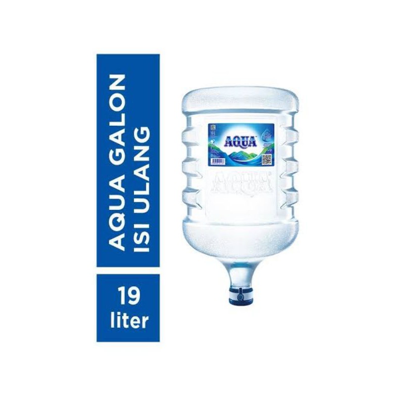 Aqua galon isi ulang 19 L 1 btl