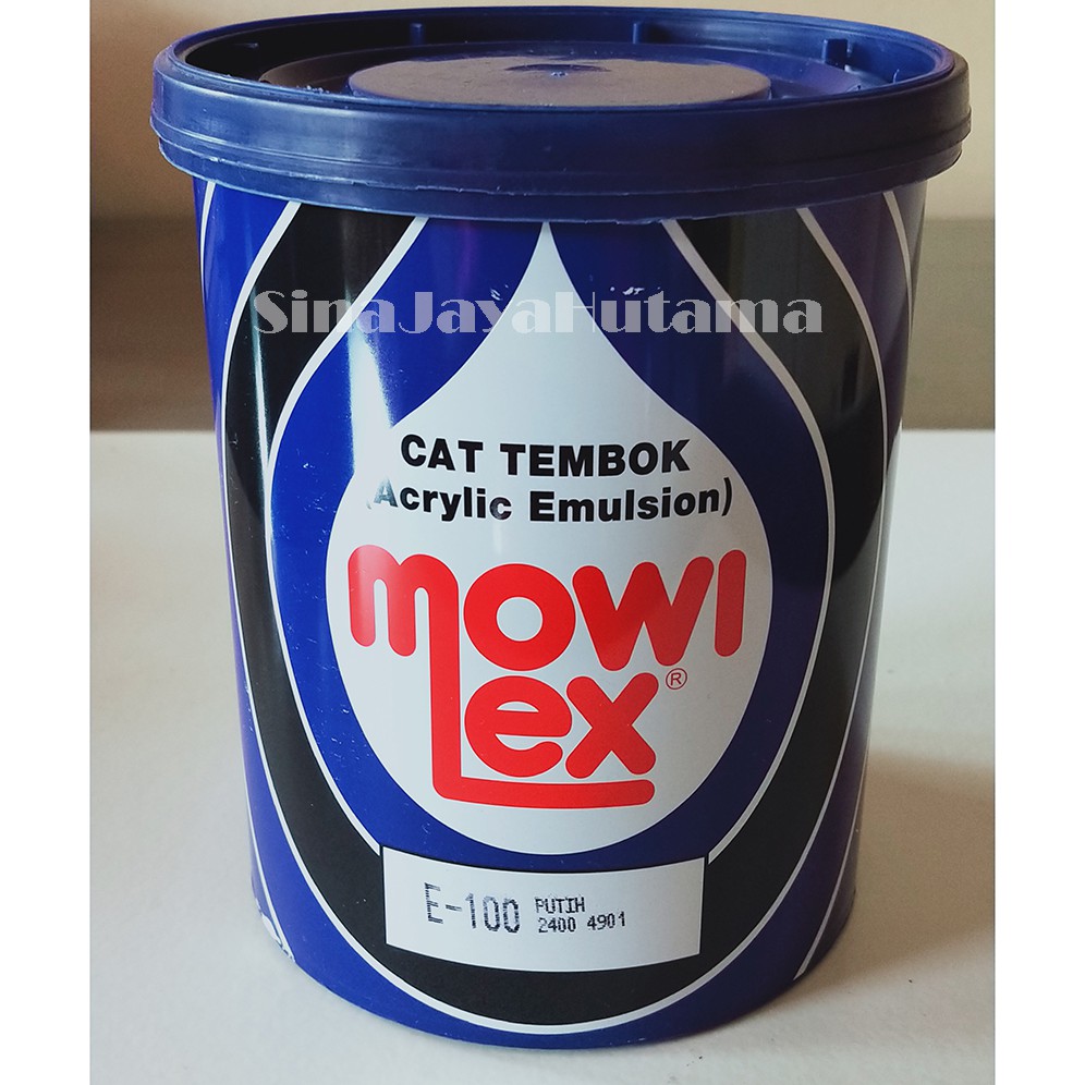 SJH Cat Tembok Interior Mowilex Acrylic Emulsion Warna Putih E 100 1 Kg Murah Berkualitas Tinggi
