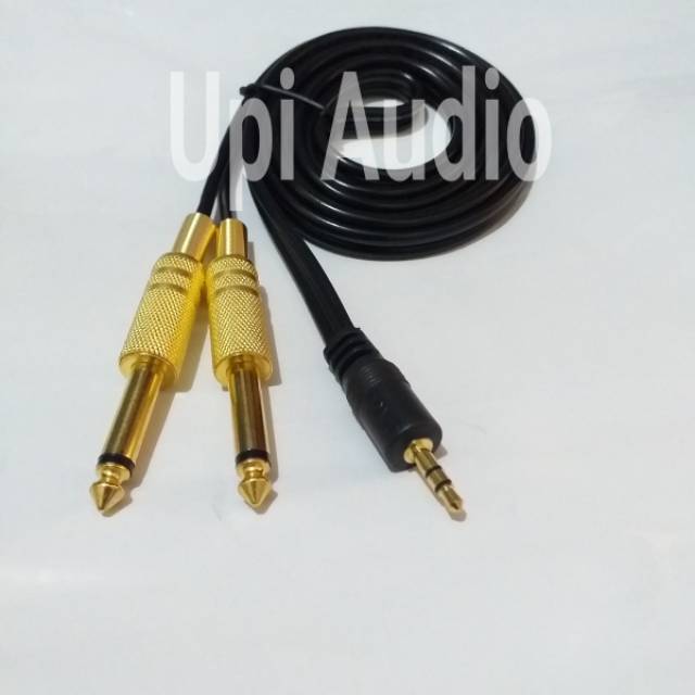 Kabel aux 3.5mm stereo to 6.5mm hp ke mixer