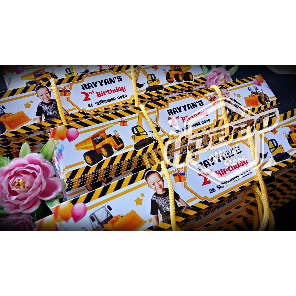

23x40 cm - Label Plastik Snack Ultah - Label Jajan Ulang Tahun Murah - Custom Karakter