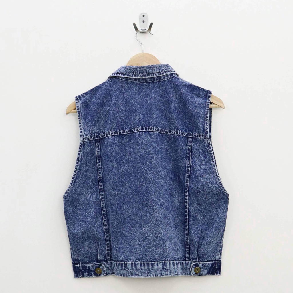 (ORIGINAL) Unra vest jeans top wanita - Thejanclothes