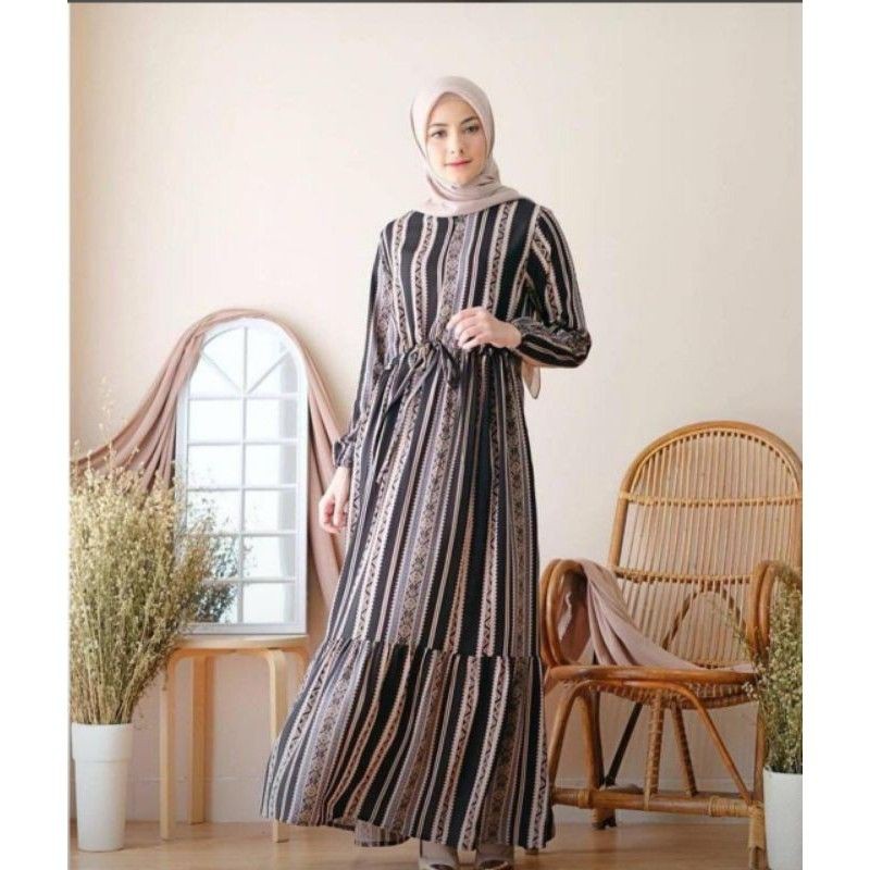 GAMIS HYGET MOTIF MALIKA TERBARU DAN TERLARIS 2021