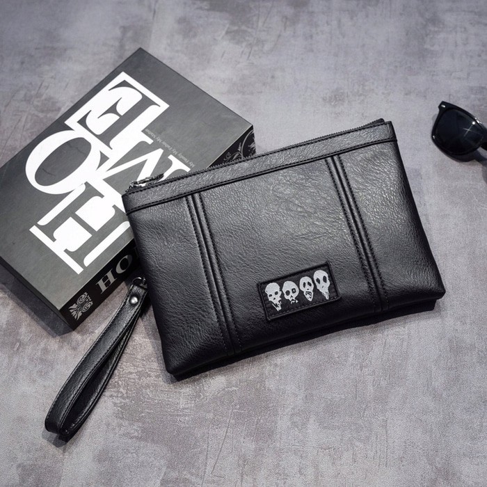 Tas Clutch Kulit Pria Wanita Leather Handbag 3103