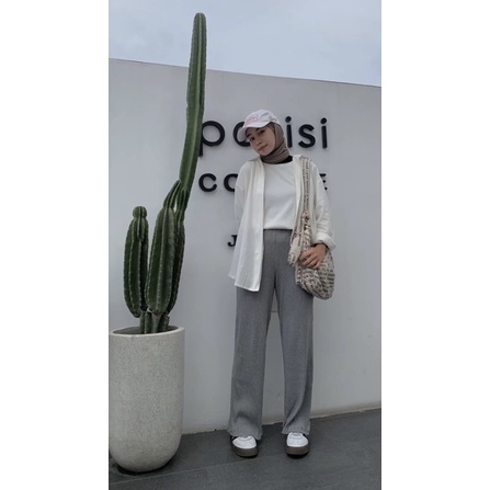 ASOKA Kulot Aisha - Celana Kulot Knit Tebal