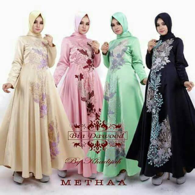 Gaun Metha Original Bin Dawood by Khadijah Moslem Wear.