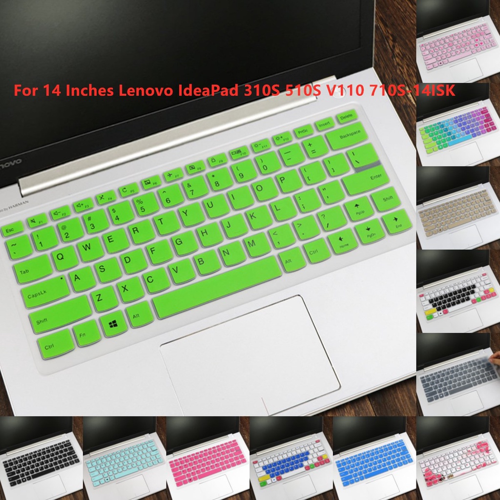 Cover Pelindung Keyboard Laptop Bahan Silikon Ultra Tipis Untuk Lenovo Ideapad 310s 510s V110 710s-14isk 14 &quot;