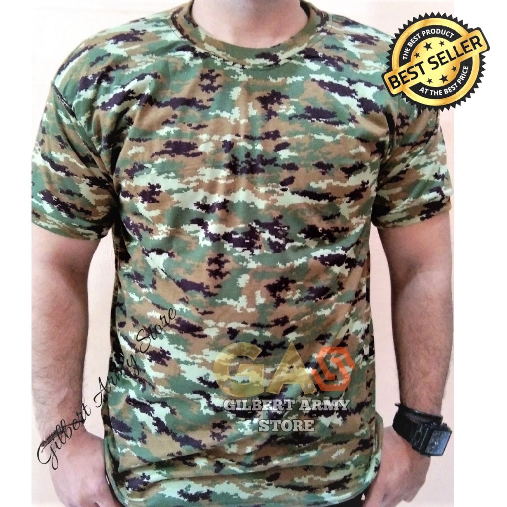 GILBERT ARMY STORE Kaos Loreng Kostrad Linud Lengan Pendek Grosir Kaos Militer Murah