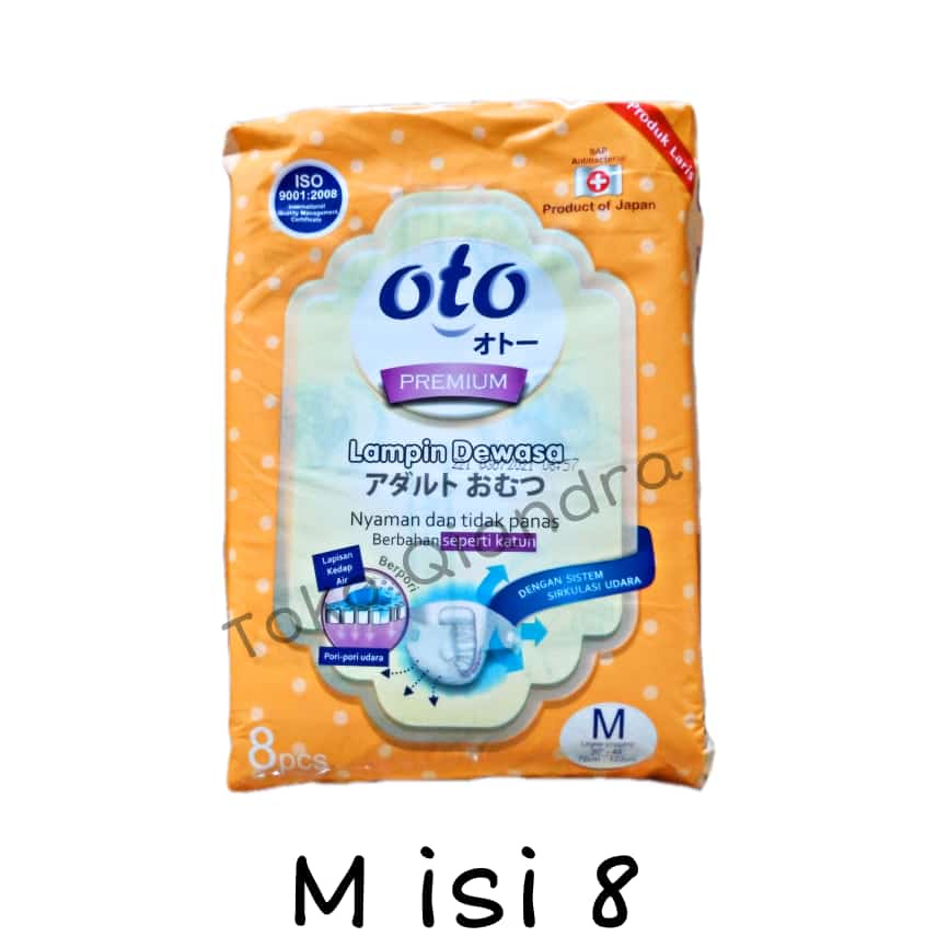 OTO PREMIUM ADULT DIAPERS POPOK DEWASA PEREKAT PREMIUM M, L &amp; XL (DAYA SERAP TINGGI)