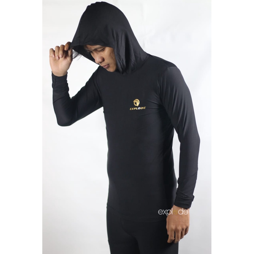 BASELAYER /MANSET BADAN HOODIE/MANSET HOODIE
