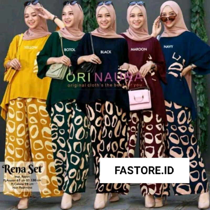 DAILY SET OVERSIZE | SETELAN WAKA JUMBO RENA SET | ONE SET CP