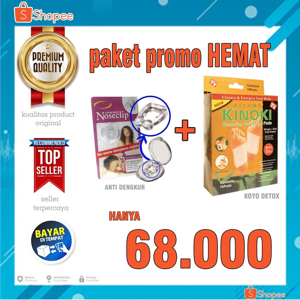 Paket Promo Hemat Special Anti Dengkur Magnet Plus Koyo Kaki Kinoki