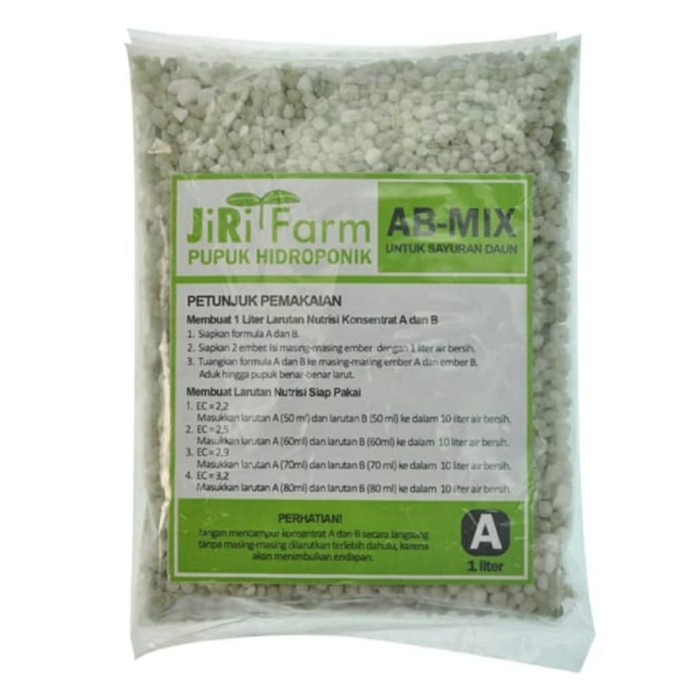 NEW Nutrisi AB Mix sayur konsentrat sayuran daun Hidroponik abmix 1 liter
