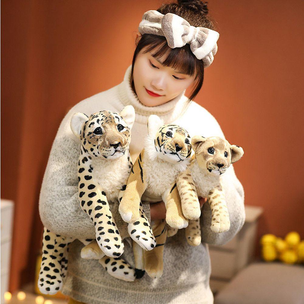 Mxbeauty Mainan Mewah Prop Hadiah Anak Ornamen Hias Singa|Boneka Animal Boneka Leopard|Boneka Mainan Anak Leopard Boneka Mainan