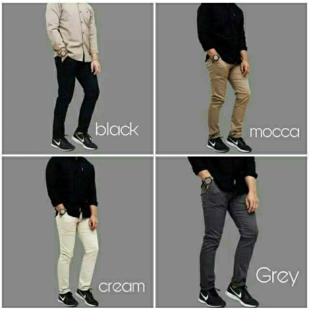 Chinos Panjang Pria SlimFit Bahan katun strech (Murah )