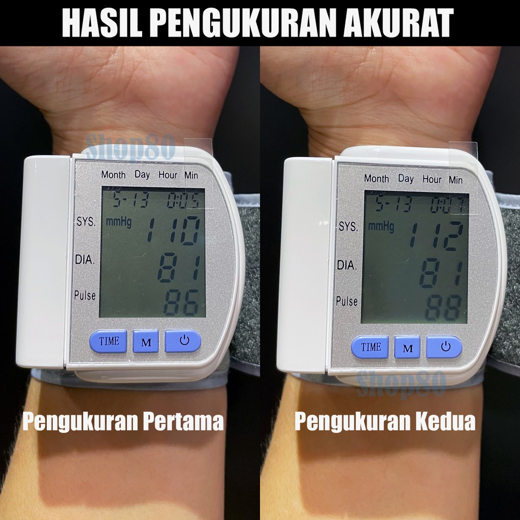 Tensimeter Digital CK-102S Pengukur Tekanan Darah Tensi Meter Pergelangan Tangan Blood Pressure