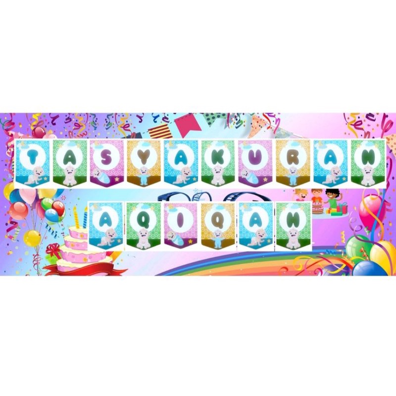 BANNER TASYAKURAN AQIQAH / BANNER AQIQAH / BANNER SYUKURAN