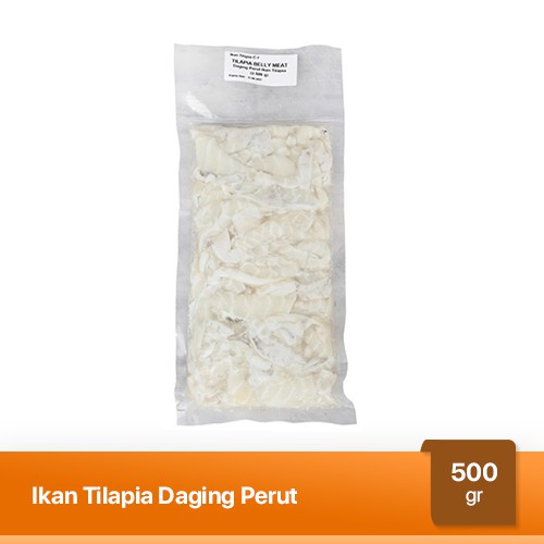 Ikan Tilapia / Ikan Nila daging perut 500 g - Daging Perut Ikan Tilapia Beku Bergizi Siap Olah