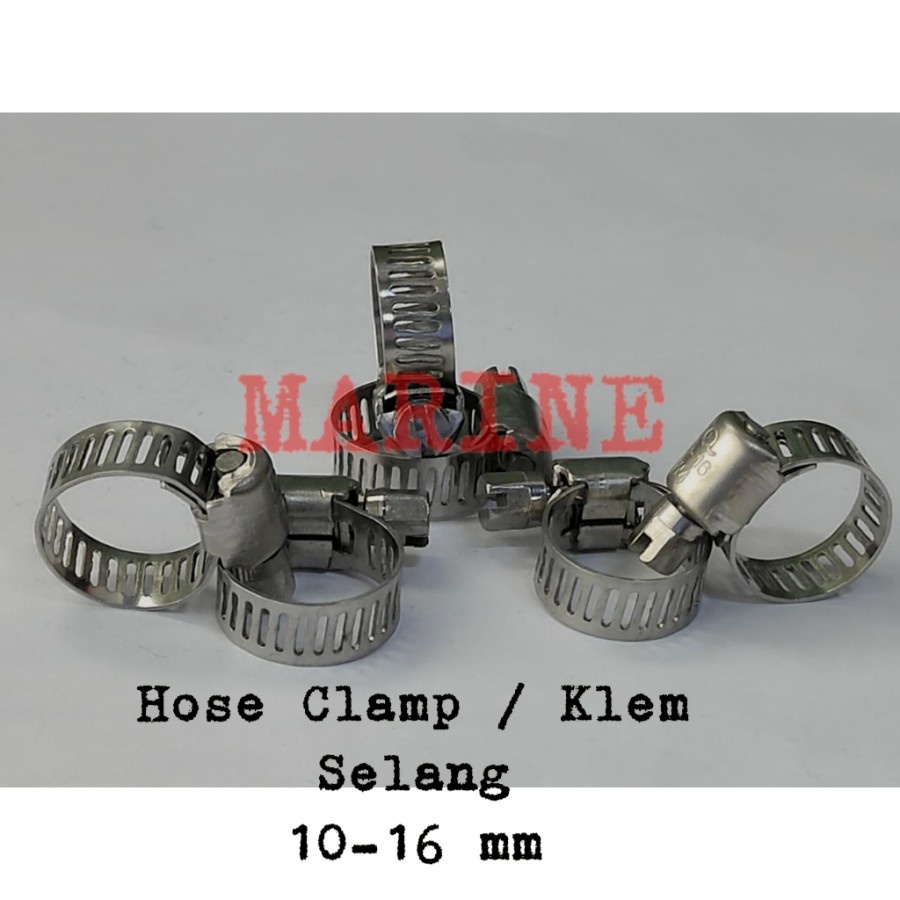 KLEM SELANG / PENGIKAT BESI STAINLESS STEEL 304. 10-16MM