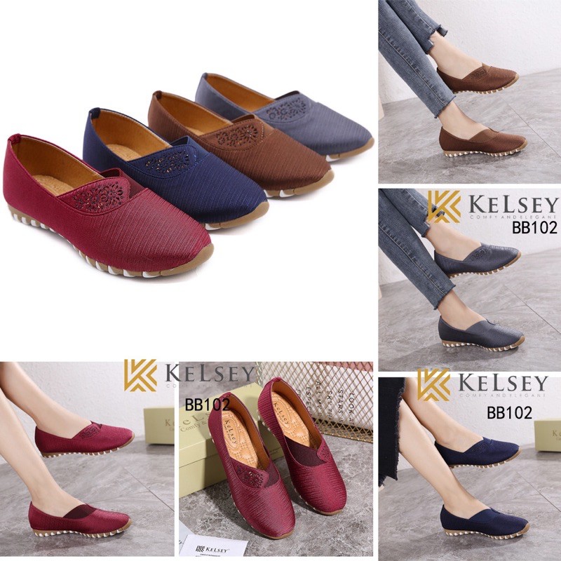 (GRATIS ALAS KAKI) Nicole Sepatu Slip On Wanita Kelsey BB102