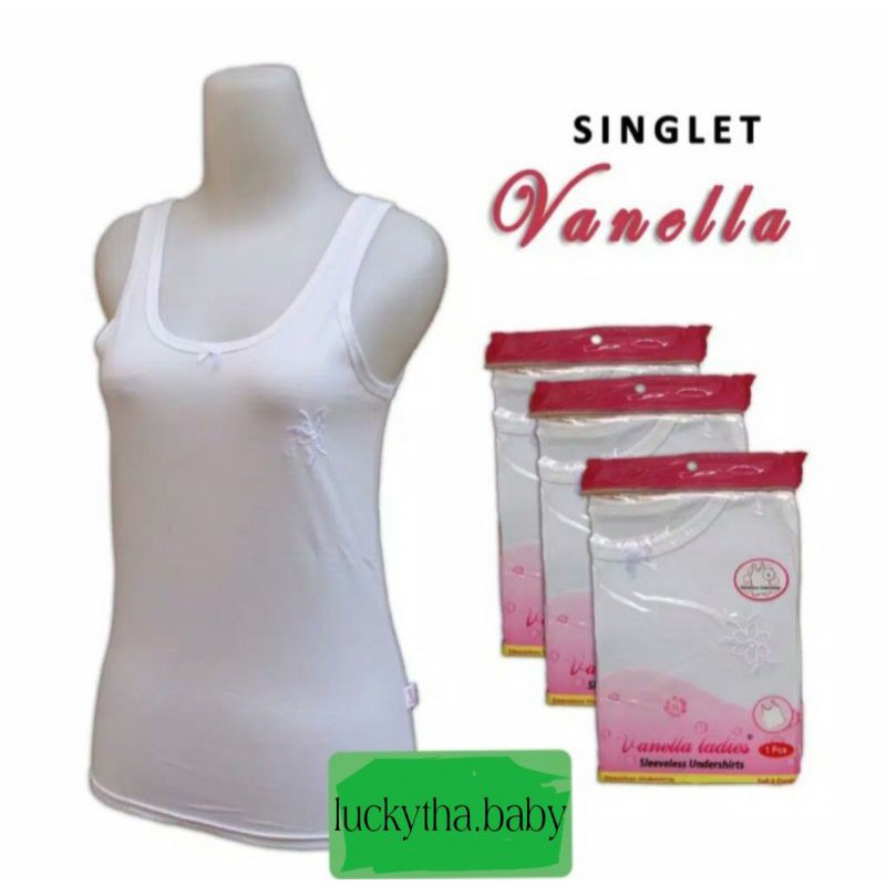 1pcs_singlet wanita cotton tali lebar  vanela / tanktop wanita / singlet vanela