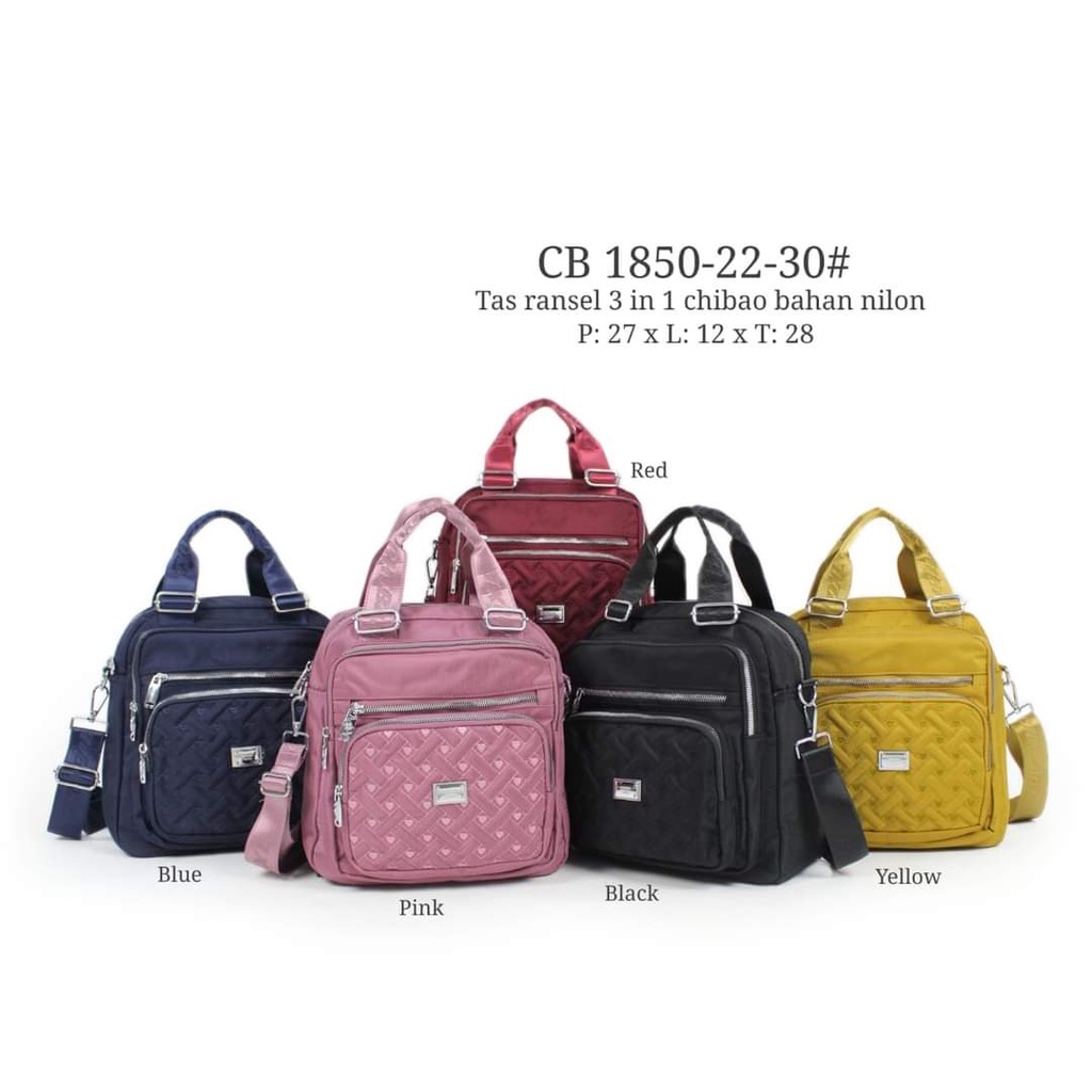 Tas Chibao Multifungsi 1850-22 size Besar. Tas Ransel Multifungsi Wanita Chibao Ransel Chibao Multifungsi Bahan Kanvas Terbaru