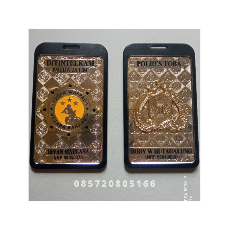 

IDCARD POLISI CUSTOME | ID CARD POLRI CUSTOME BERMOTIF LOGO PLUS TALI LANYARD BERLOGO | NAME TAG