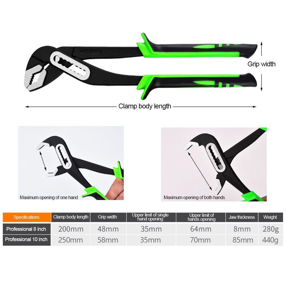 Solighter Adjustable Spanner Kamar Mandi Multifungsi Flex Head Nut Key Kunci Pipa Pembuka Besar Pipe Clamp Tang