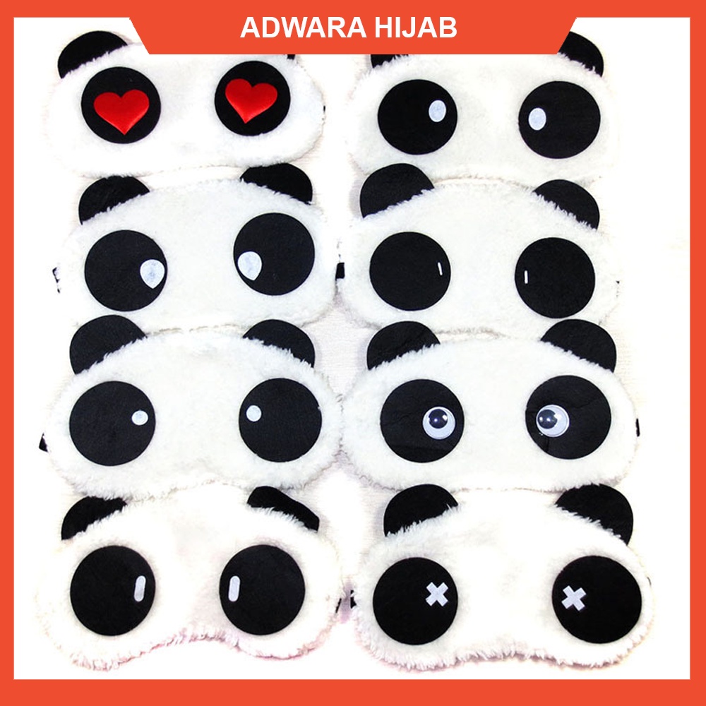 Penutup Mata Tidur Motif Karakter Panda / Sleeping Eye Cover Cute Panda