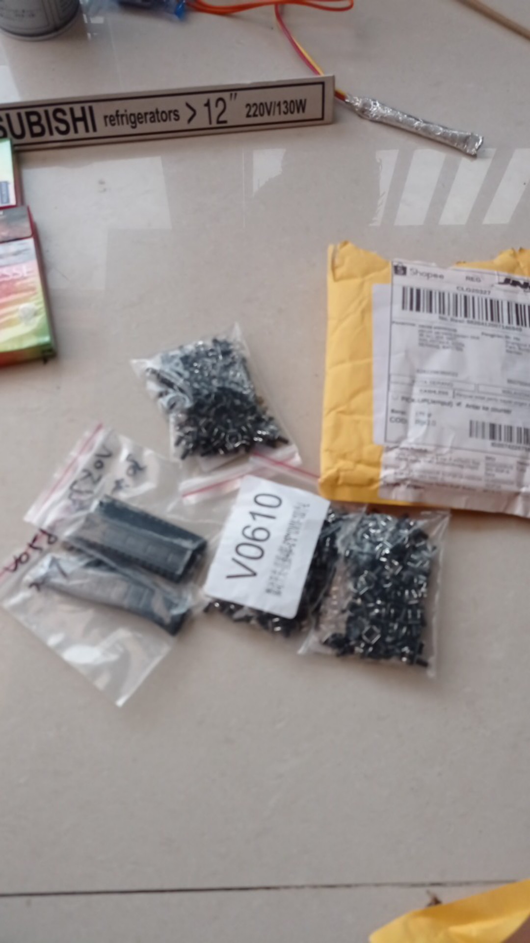 100pcs 6*6*10mm Tactile  Push Button Switch 4pin Dip Untuk Monitor Layar Lcd