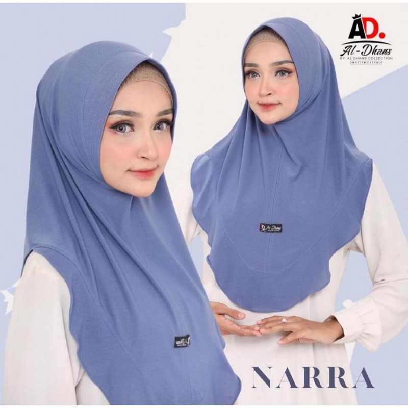 029 NARRA ORI AL DHANS | ALDHANS | JILBAB INSTAN | KERUDUNG KEKINIAN-Denim